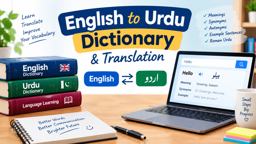 English to Urdu dictionary and translation