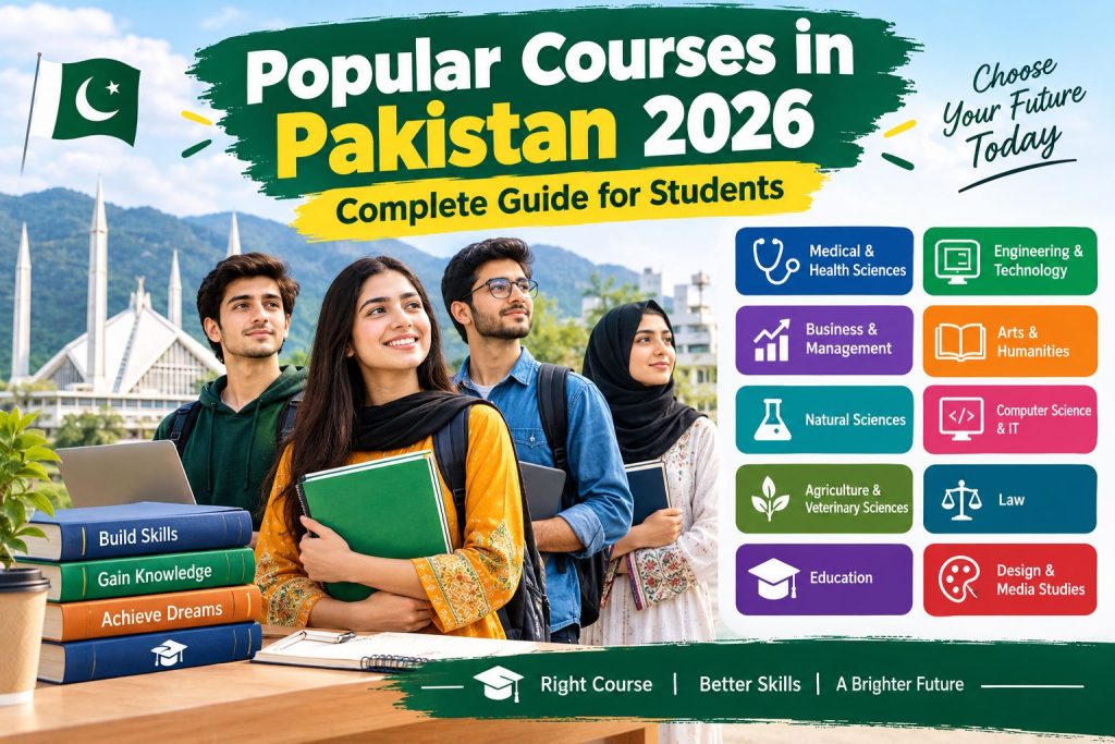Popular Courses in Pakistan 2026 – Complete Guide for Students popular courses in pakistan 2026
