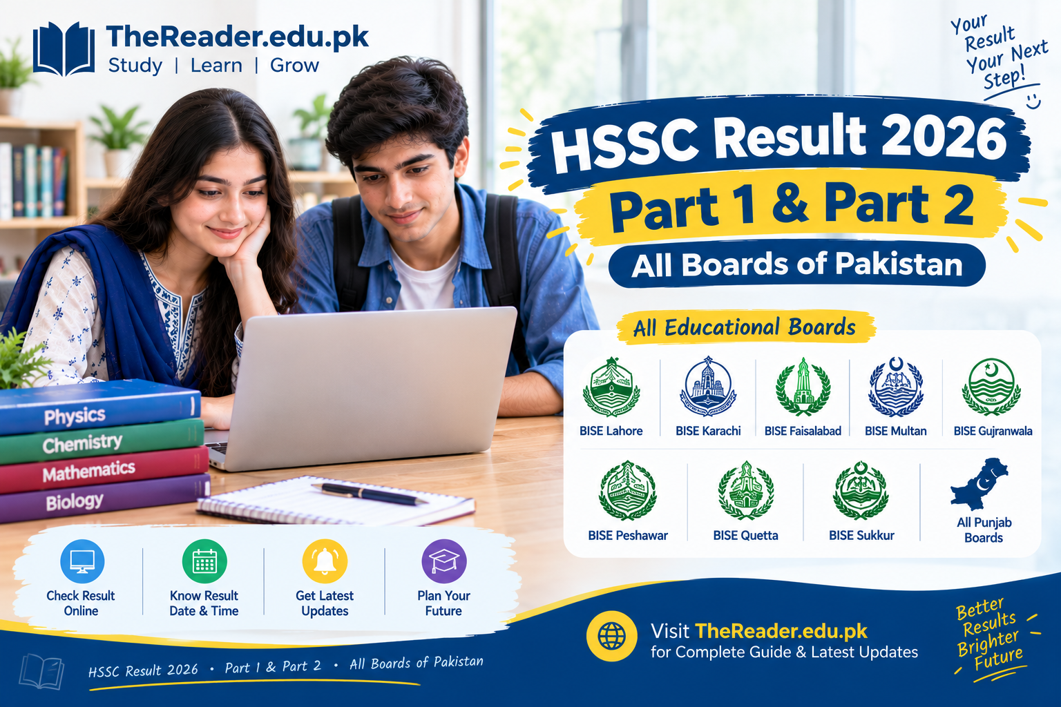 HSSC Result 2026 – Part 1 & Part 2 All Boards | The Reader HSSC Result 2026 Part 1 and Part 2 for all boards of Pakistan