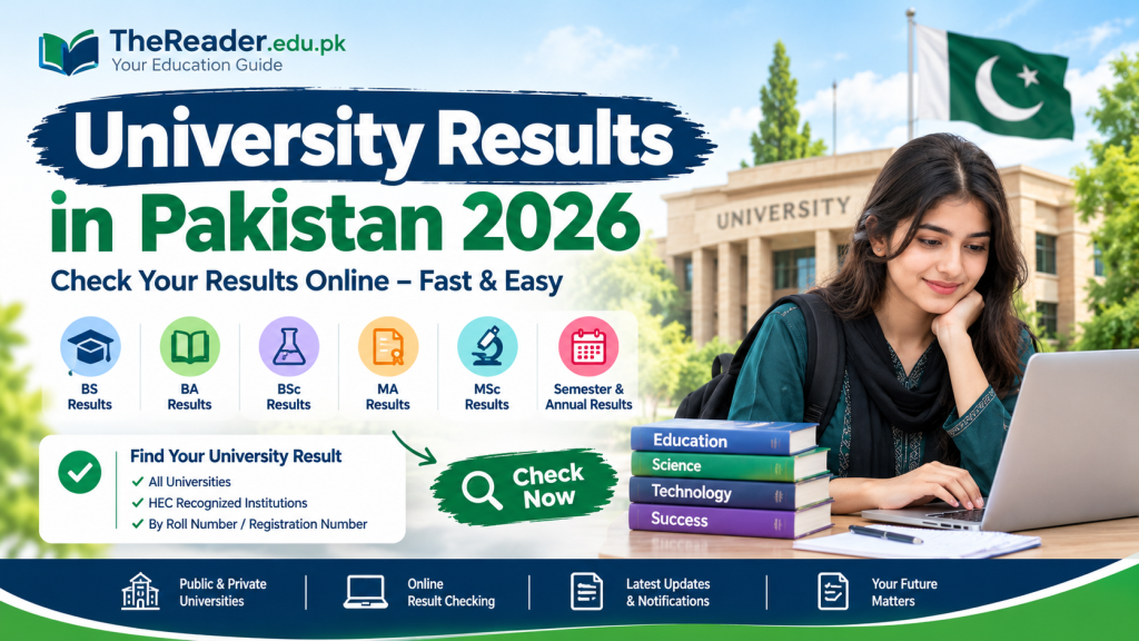 Pakistan university results and examination updates for students