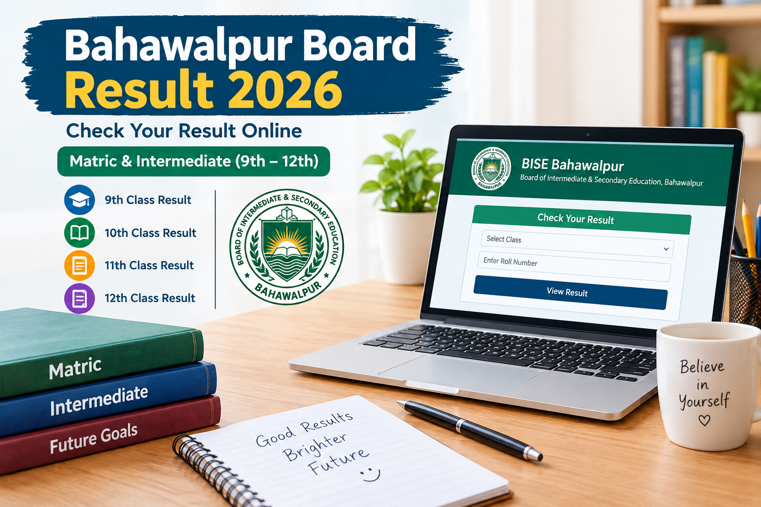 Bahawalpur Board Result 2026 online checking guide for matric and intermediate students
