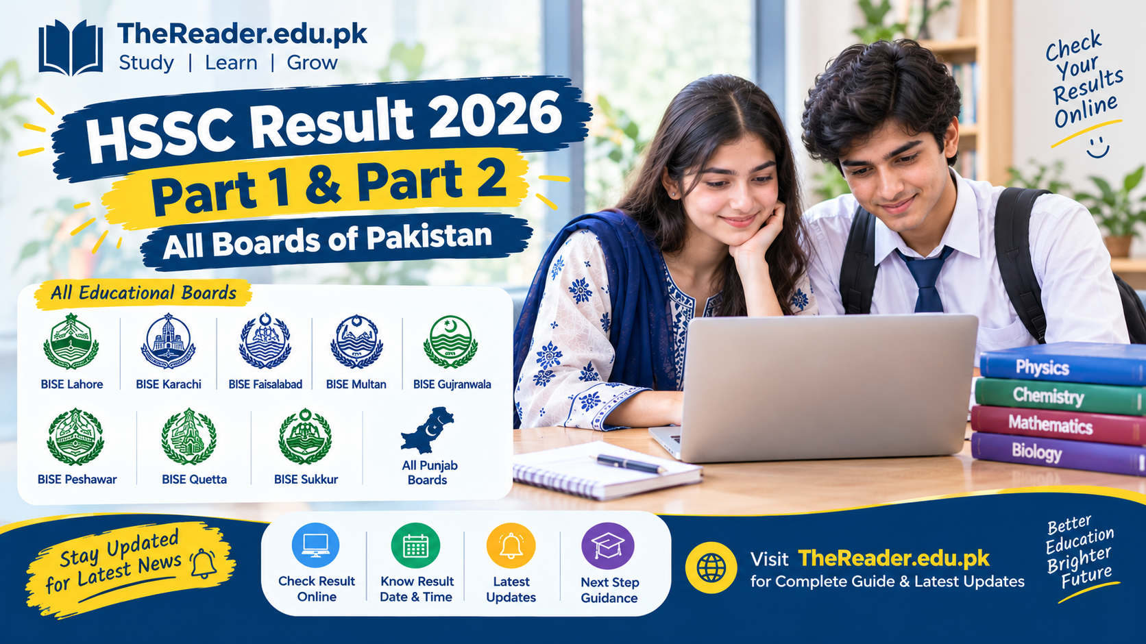 HSSC Result 2026 – Part 1 & Part 2 All Boards | The Reader HSSC Result 2026 Part 1 and Part 2 for all boards of Pakistan