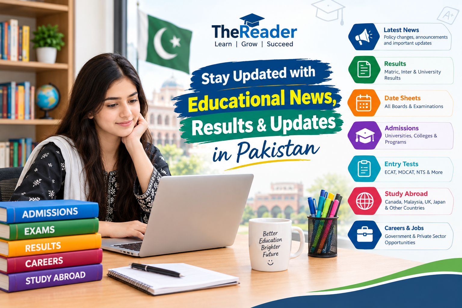Educational News, Results & Admissions Pakistan Latest educational news, exam results, admissions, and education updates in Pakistan – TheReader