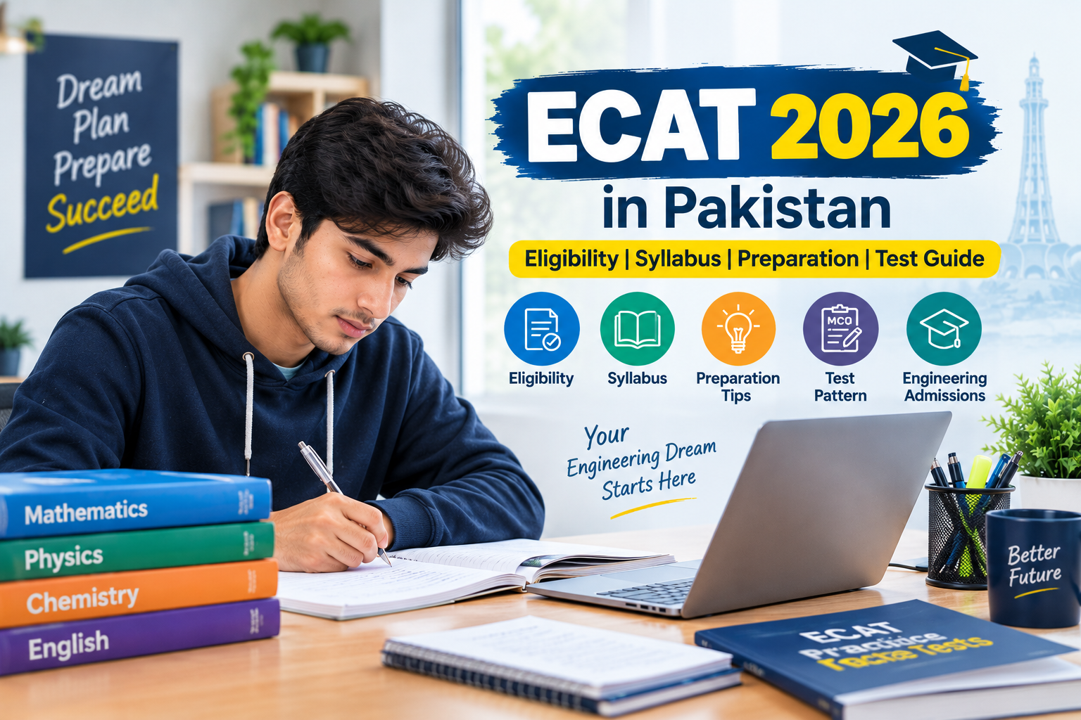 ECAT 2026 engineering entrance test preparation in Pakistan