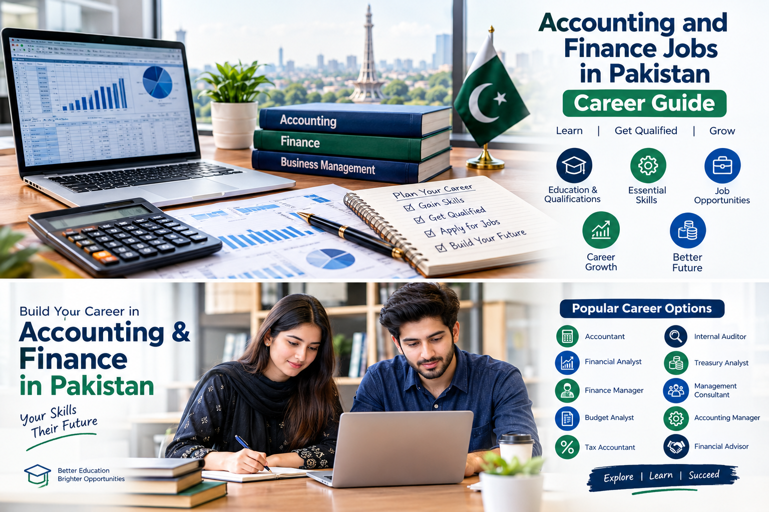 Accounting and finance career opportunities in Pakistan for students and graduates