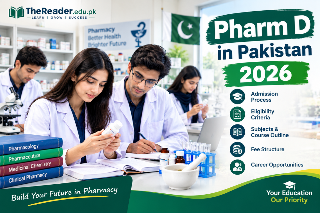 Pharm D in Pakistan 2026 – Admission, Fees & Scope Pharm D in Pakistan 2026