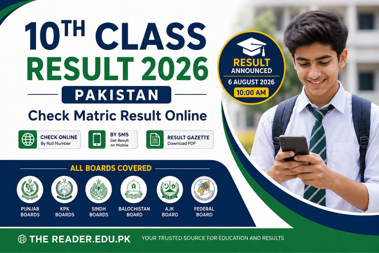 How to check 10th Class Result 2026 by roll number SMS and result gazette