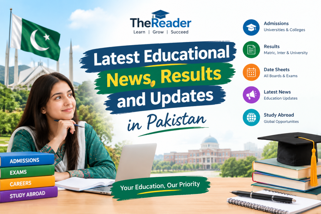 Latest educational news, exam results, admissions, and education updates in Pakistan – TheReader