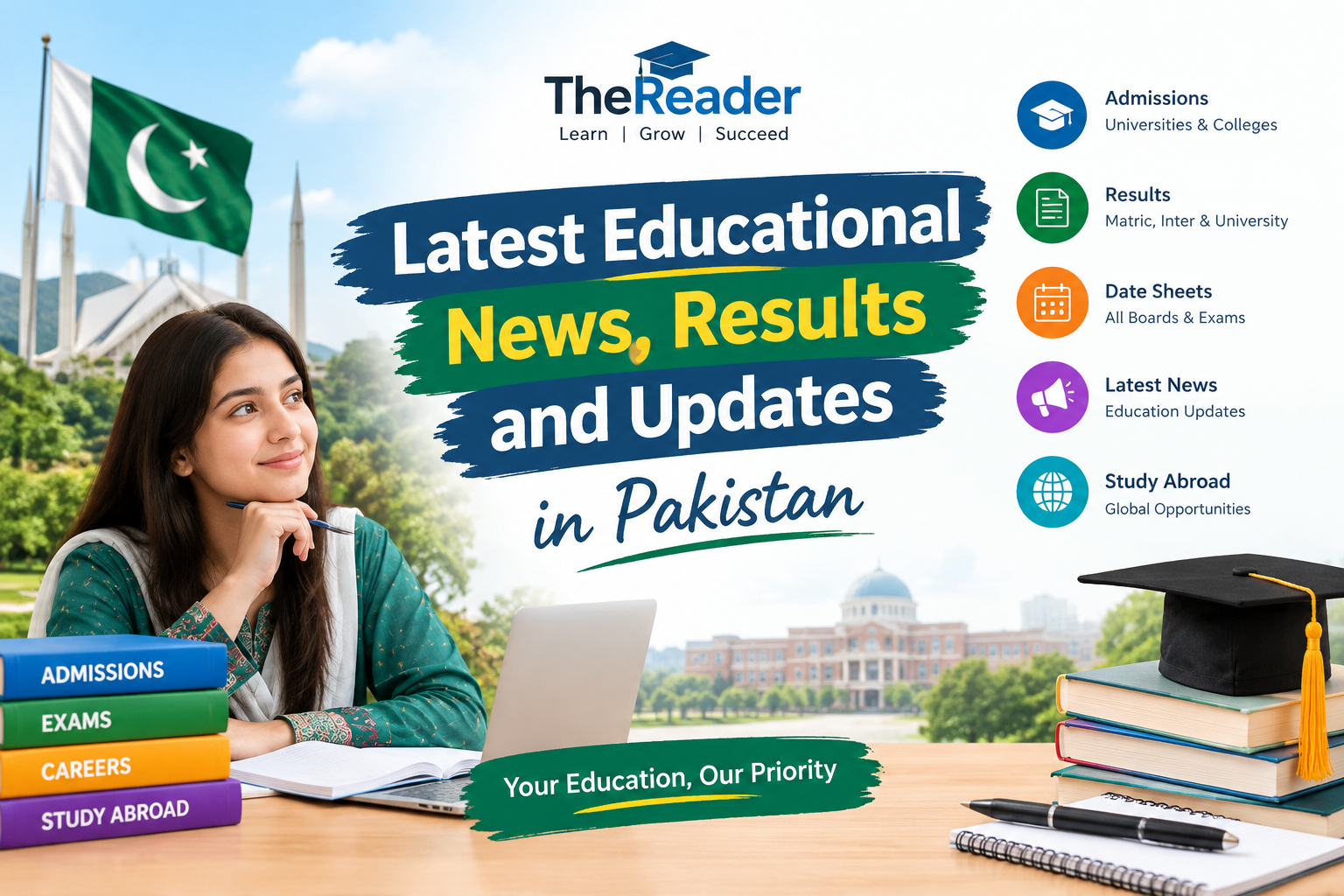 Latest educational news, exam results, admissions, and education updates in Pakistan – TheReader