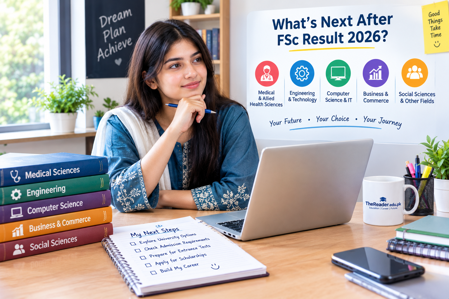 Pakistani students checking FSc Result 2026 online by roll number