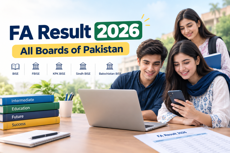 FA Result 2026 All Boards – 11th and 12th Class Result