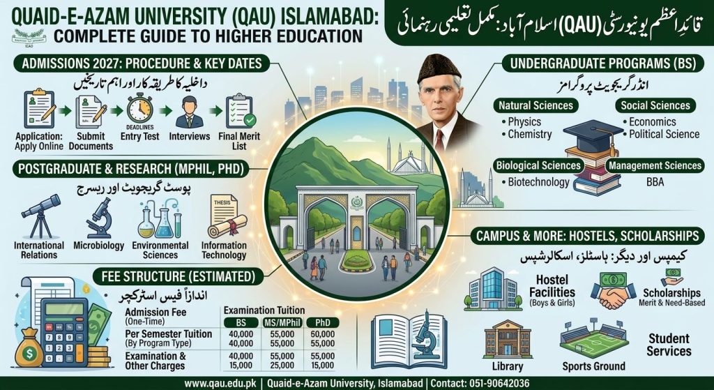 Quaid-e-Azam University Islamabad – Admissions, Programs